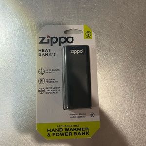 NWT Zippo Heat Bank 3 Rechargeable Hand Warmer and Power Bank